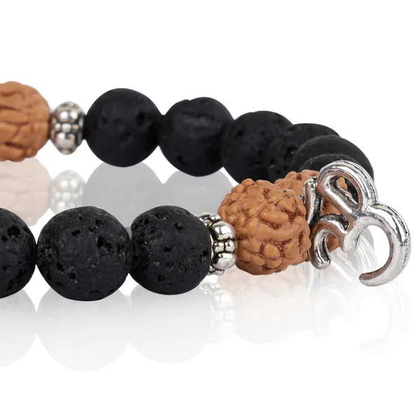 Rudraksha_Lava_Stone_Bracelet